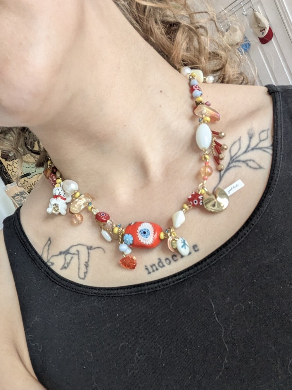 Handmade Lucky Cat Necklace